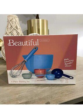 NEW Beautiful by Drew Kitchen Baking Set-Light Blue-Kitchenware